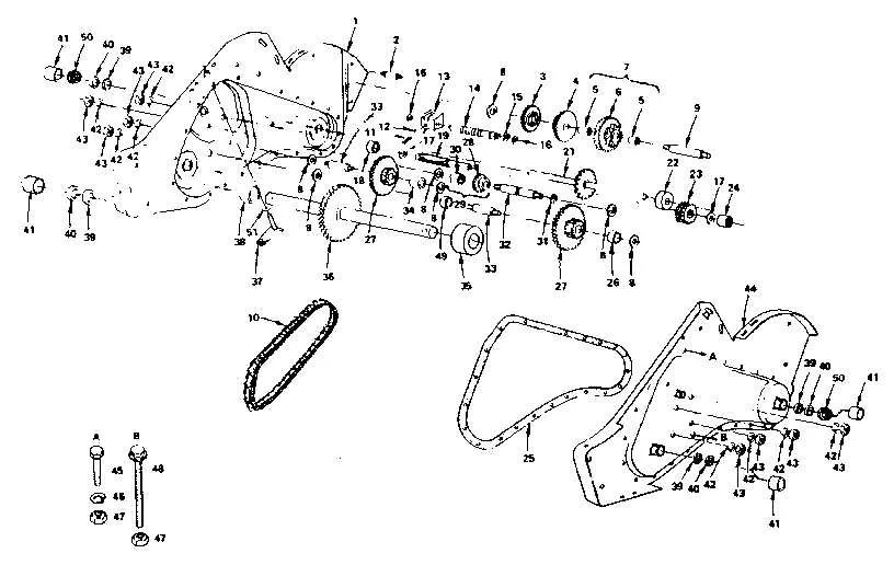 craftsman tiller belt diagram