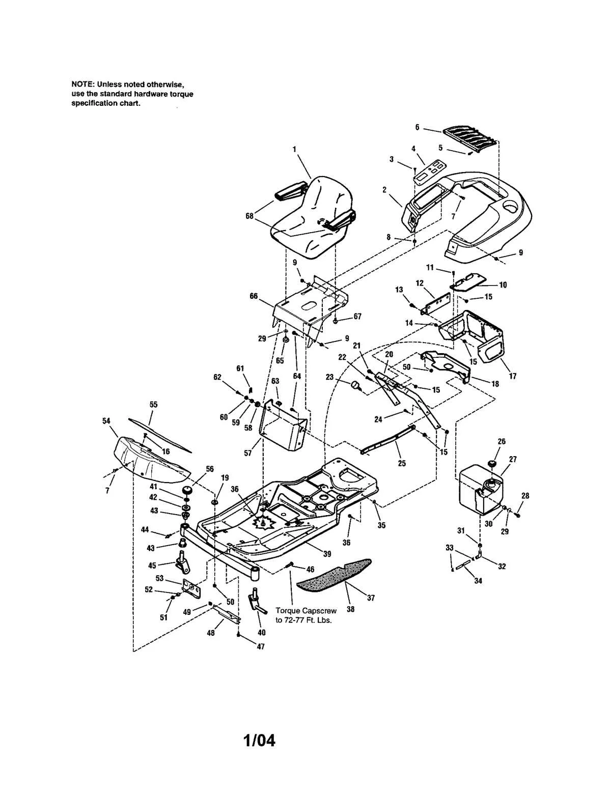 craftsman zts 7500 belt diagram