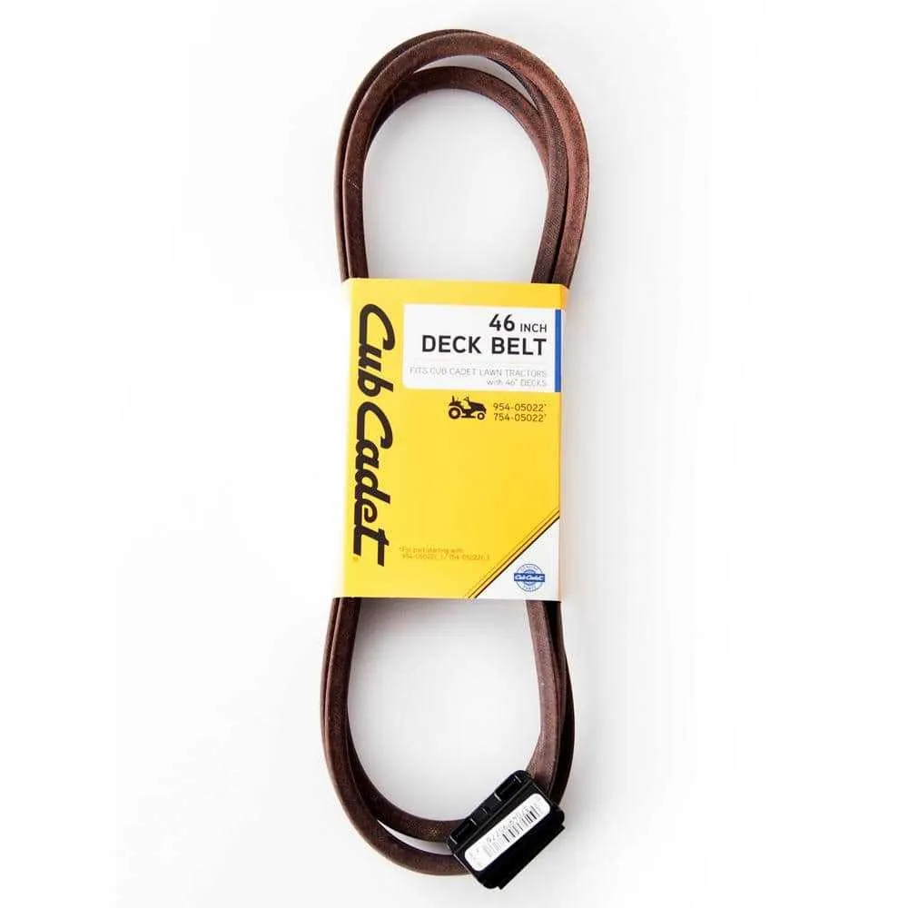 cub cadet 46 in deck belt diagram