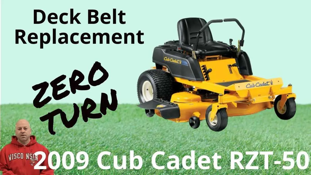 cub cadet 50 deck belt diagram