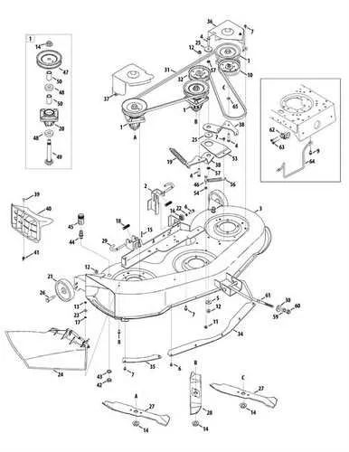 cub cadet lt1046 deck belt diagram