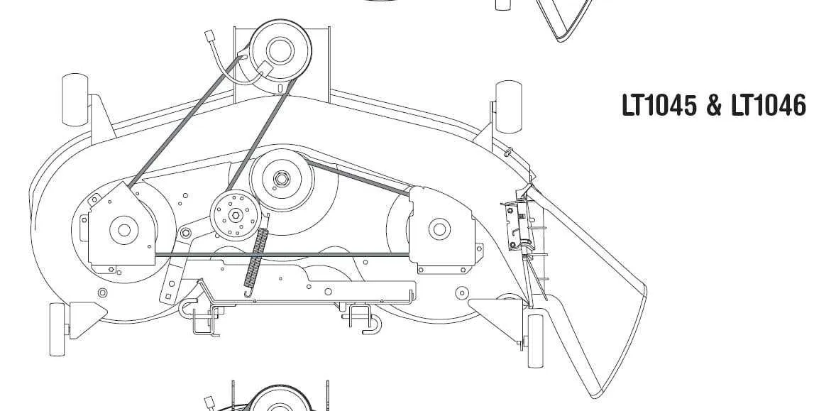 cub cadet lt46 belt diagram