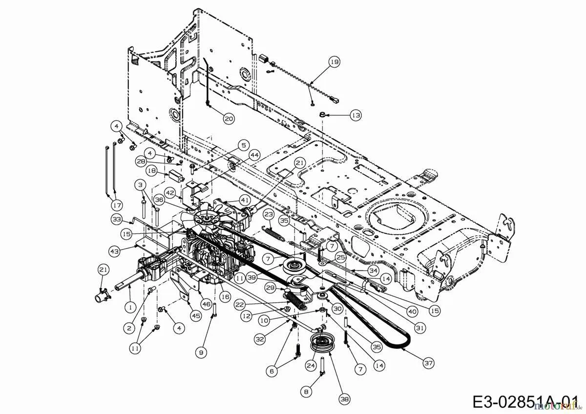 cub cadet ltx 1050 drive belt diagram