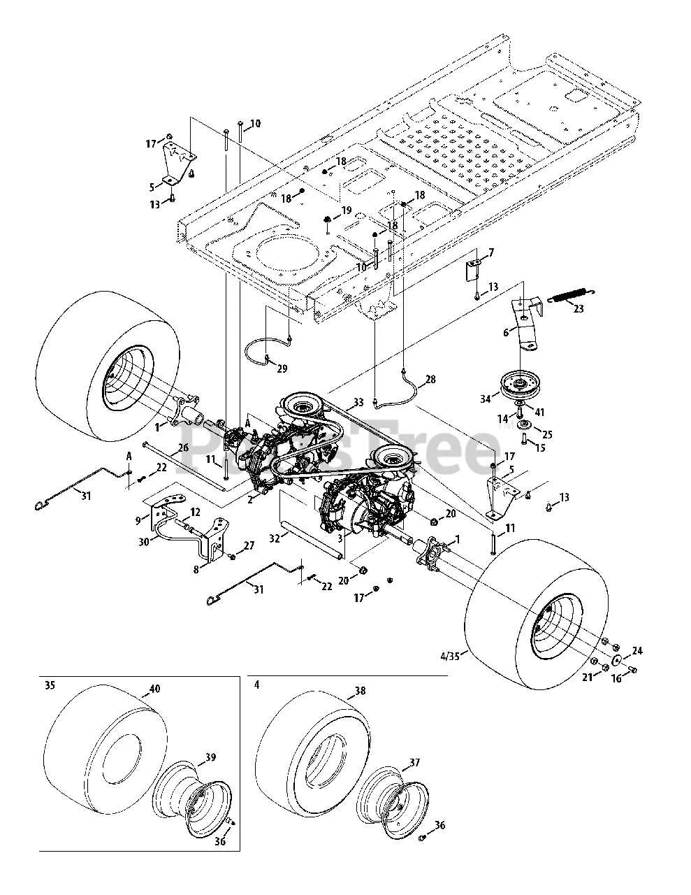 cub cadet rzt l 54 drive belt diagram