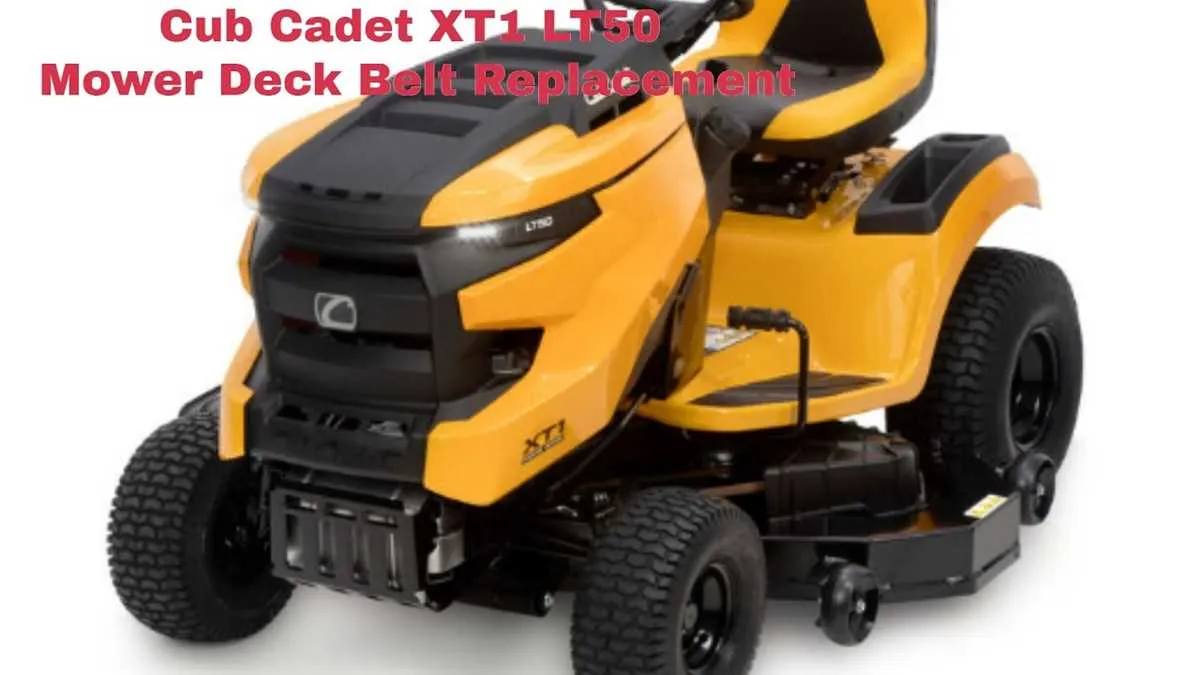 cub cadet xt1 50 inch deck belt diagram