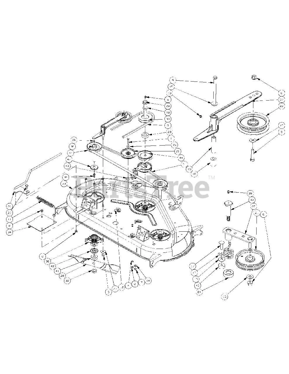 cub cadet z force 44 belt diagram