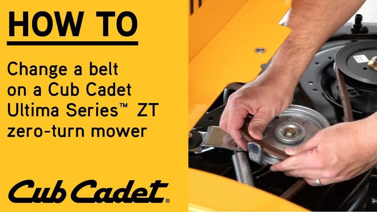 cub cadet zt1 50 deck belt diagram
