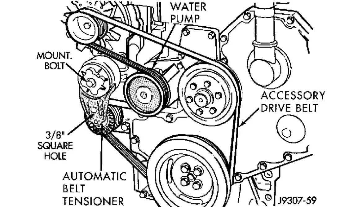 cummins 5.9 belt diagram