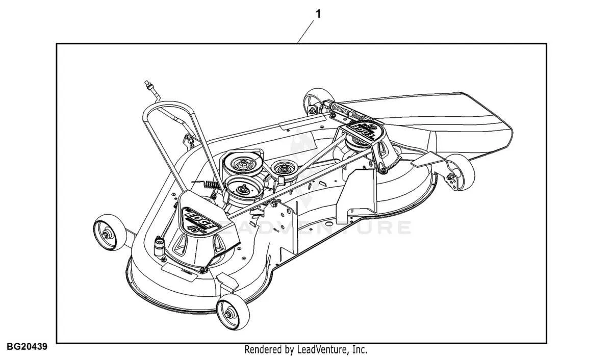 deck belt diagram for john deere la145