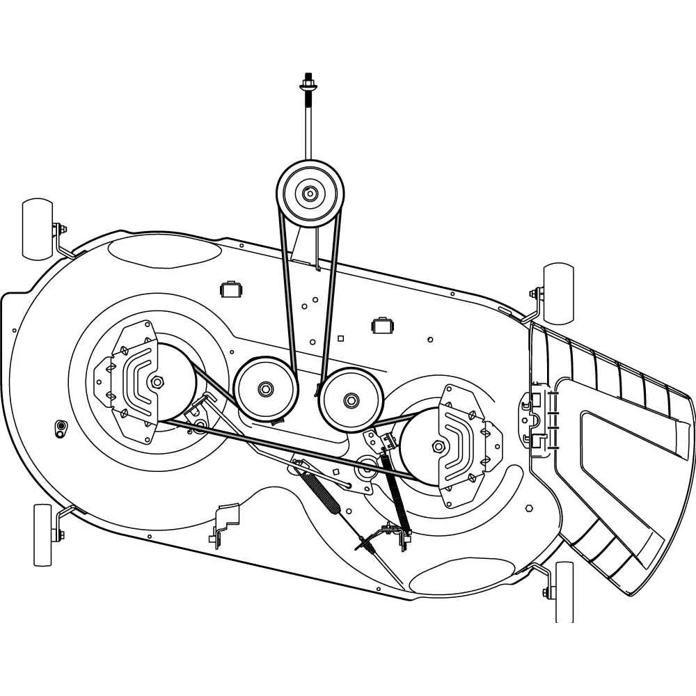 deck belt diagram troy bilt 42 inch