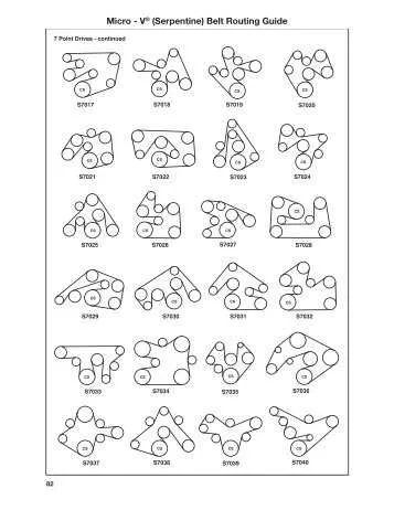 diagram for a serpentine belt