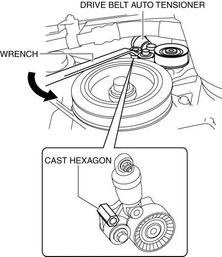 diagram mazda 3 serpentine belt tensioner
