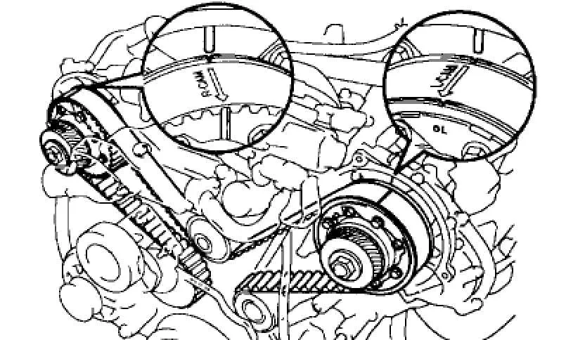 diagram toyota 3.0 timing belt marks