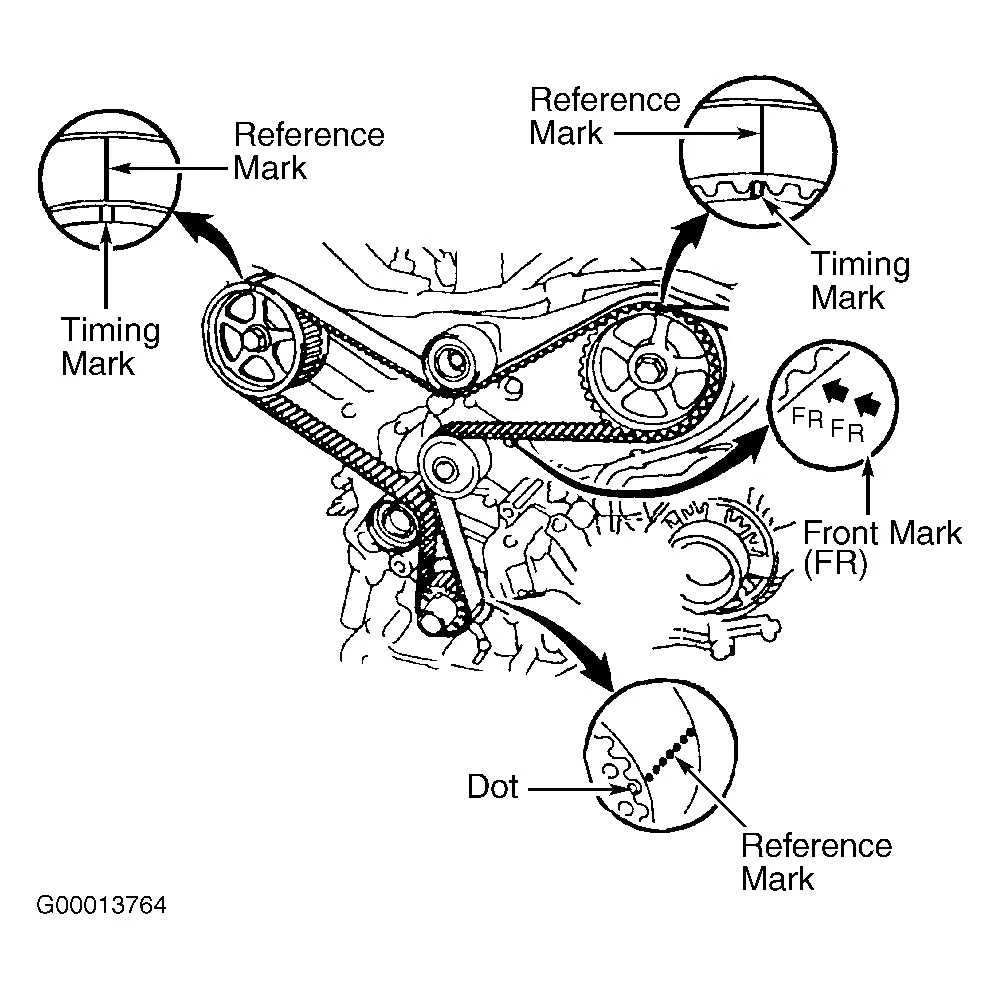 diagram toyota 3.0 timing belt marks