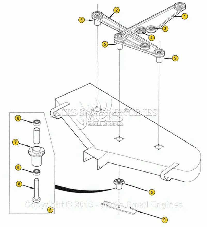 dixie chopper 60 inch deck belt diagram