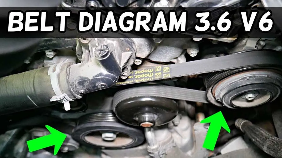 dodge 3.6 serpentine belt diagram
