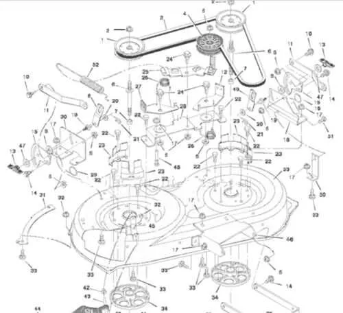 drive belt diagram for murray riding mower