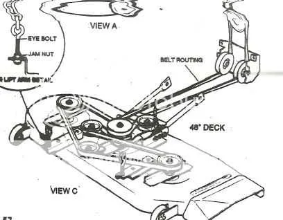 drive belt snapper belt replacement diagram