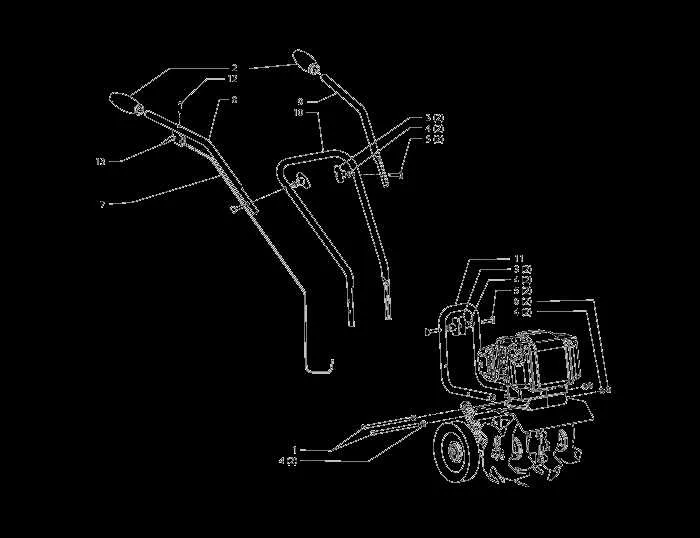 earthquake tiller belt diagram