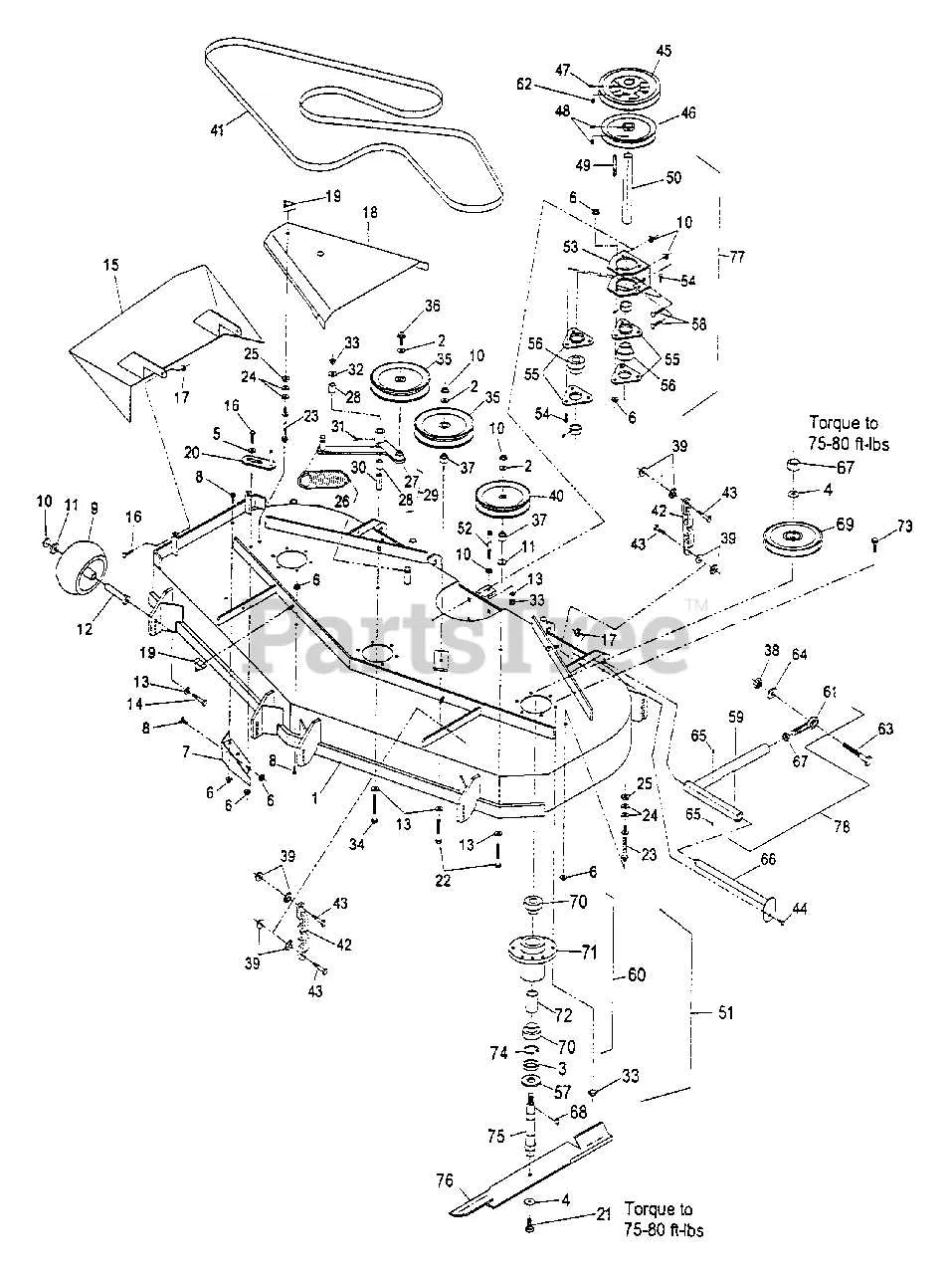 exmark 60 inch deck belt diagram