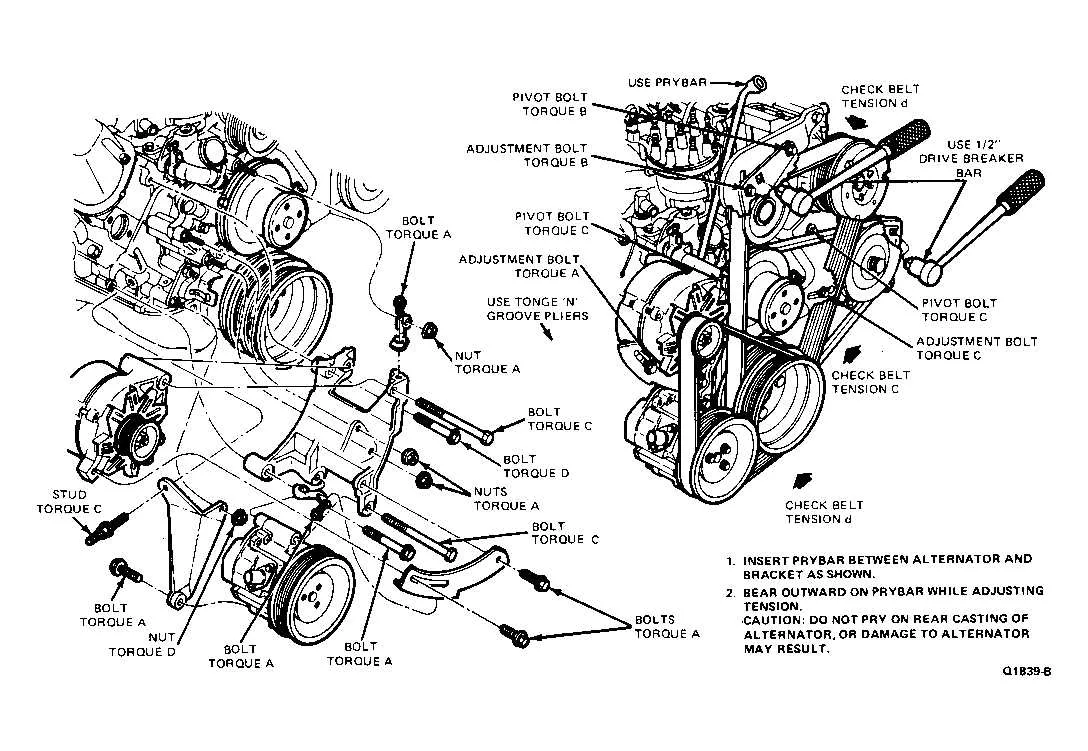 ford 302 v belt diagram