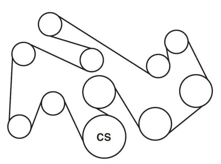 ford 6.7 belt diagram