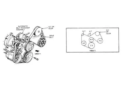 ford e350 serpentine belt diagram