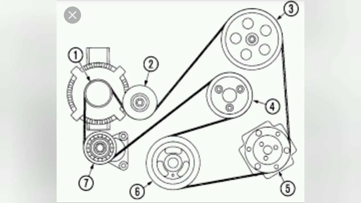 ford escape belt diagram