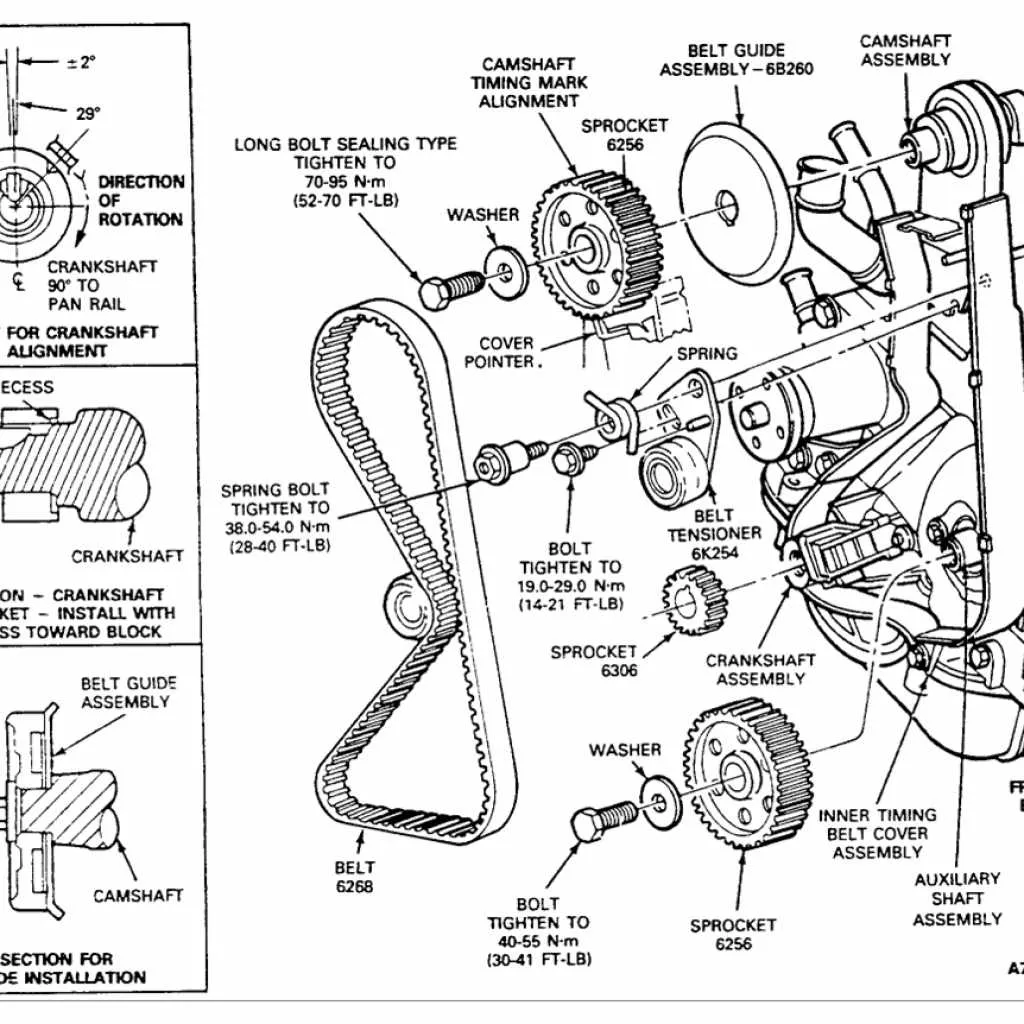ford ranger 2.2 fan belt diagram