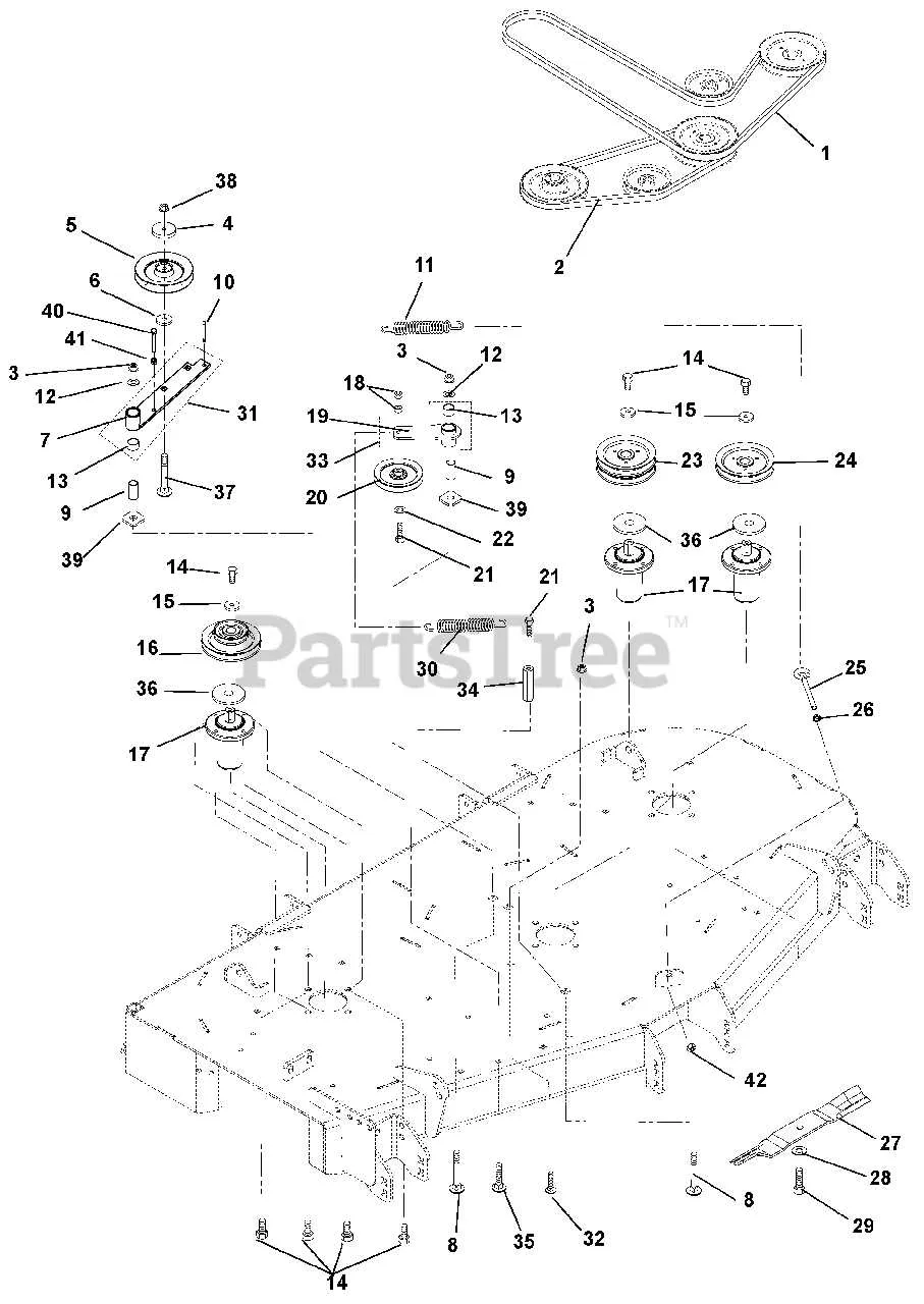 gravely pro turn 260 belt diagram
