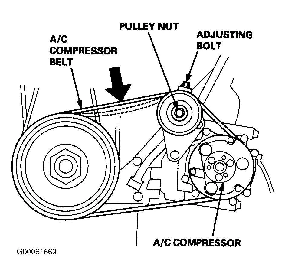 honda civic serpentine belt diagram