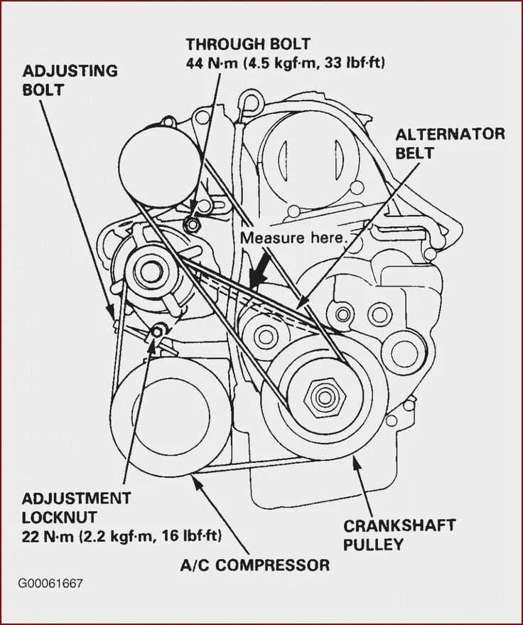 honda civic serpentine belt diagram