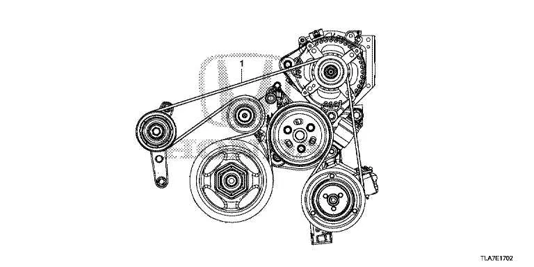 honda crv drive belt diagram