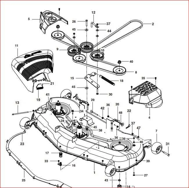 husqvarna 2348 belt diagram