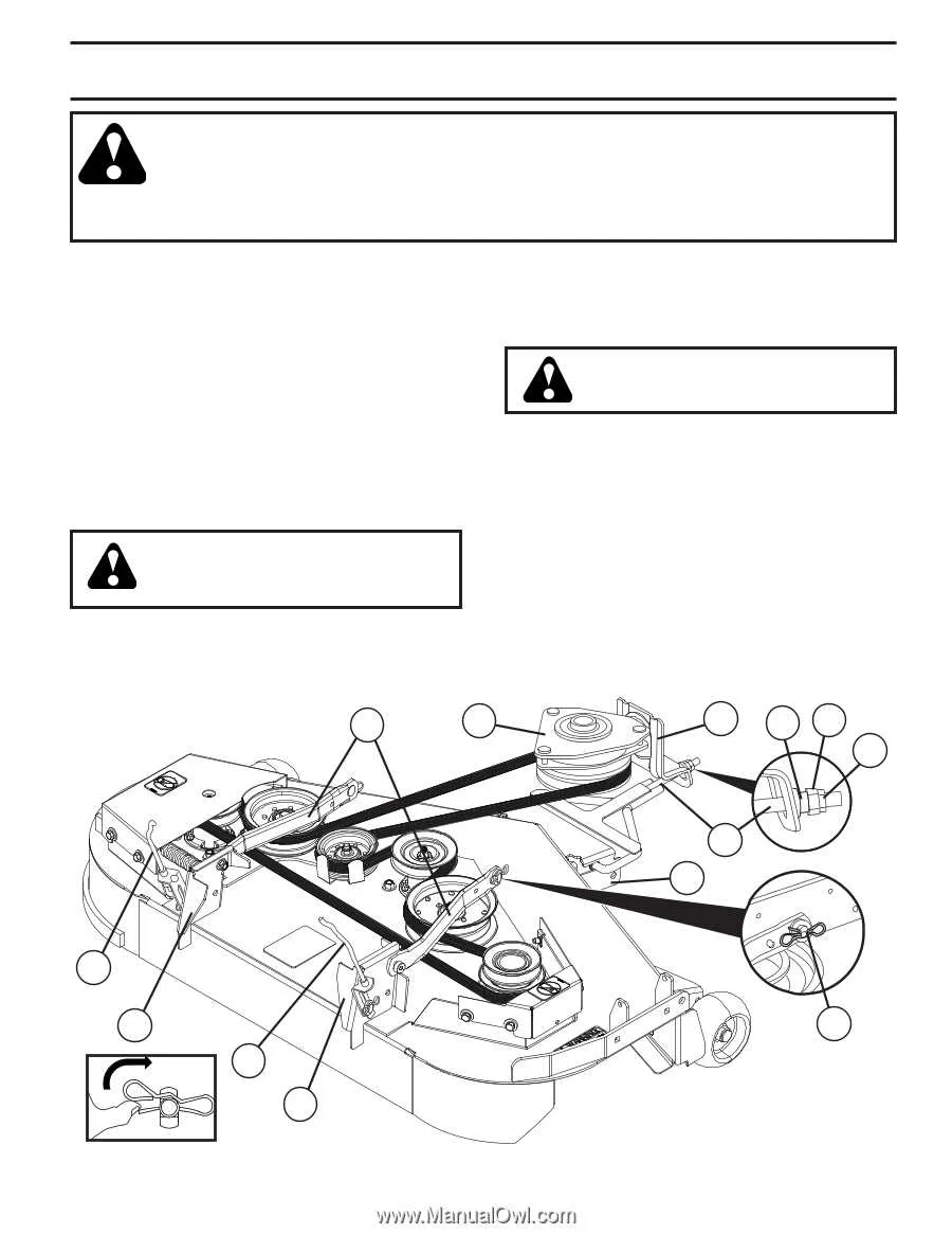 husqvarna drive belt replacement diagram