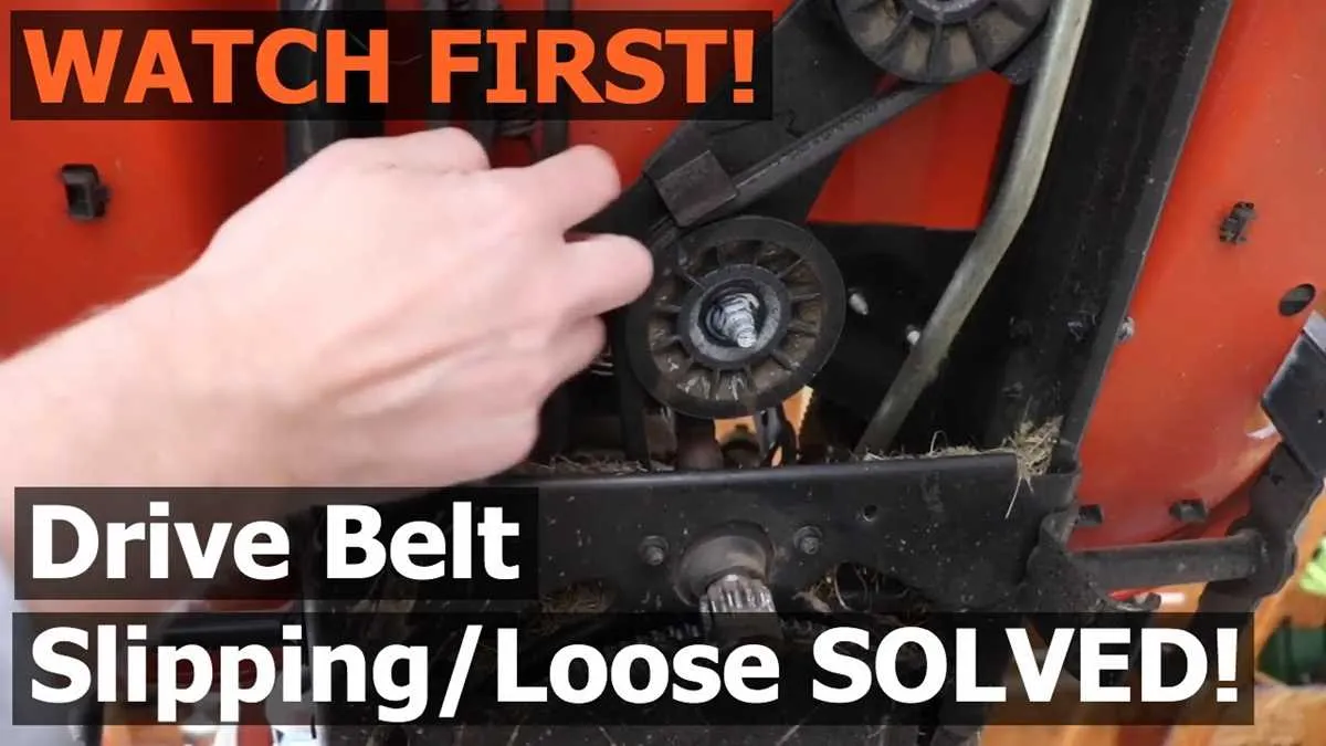 husqvarna drive belt replacement diagram