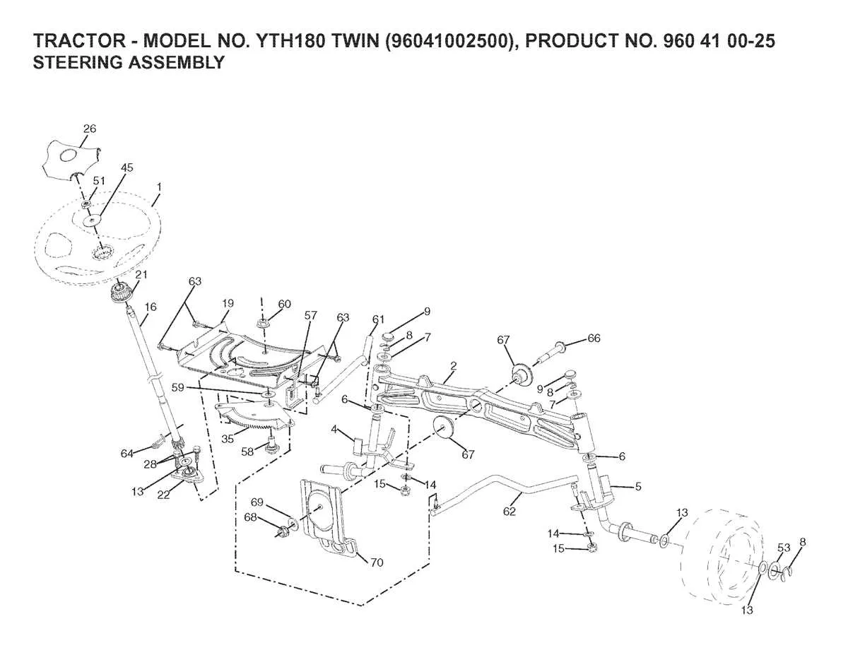 husqvarna lgt2654 deck belt diagram
