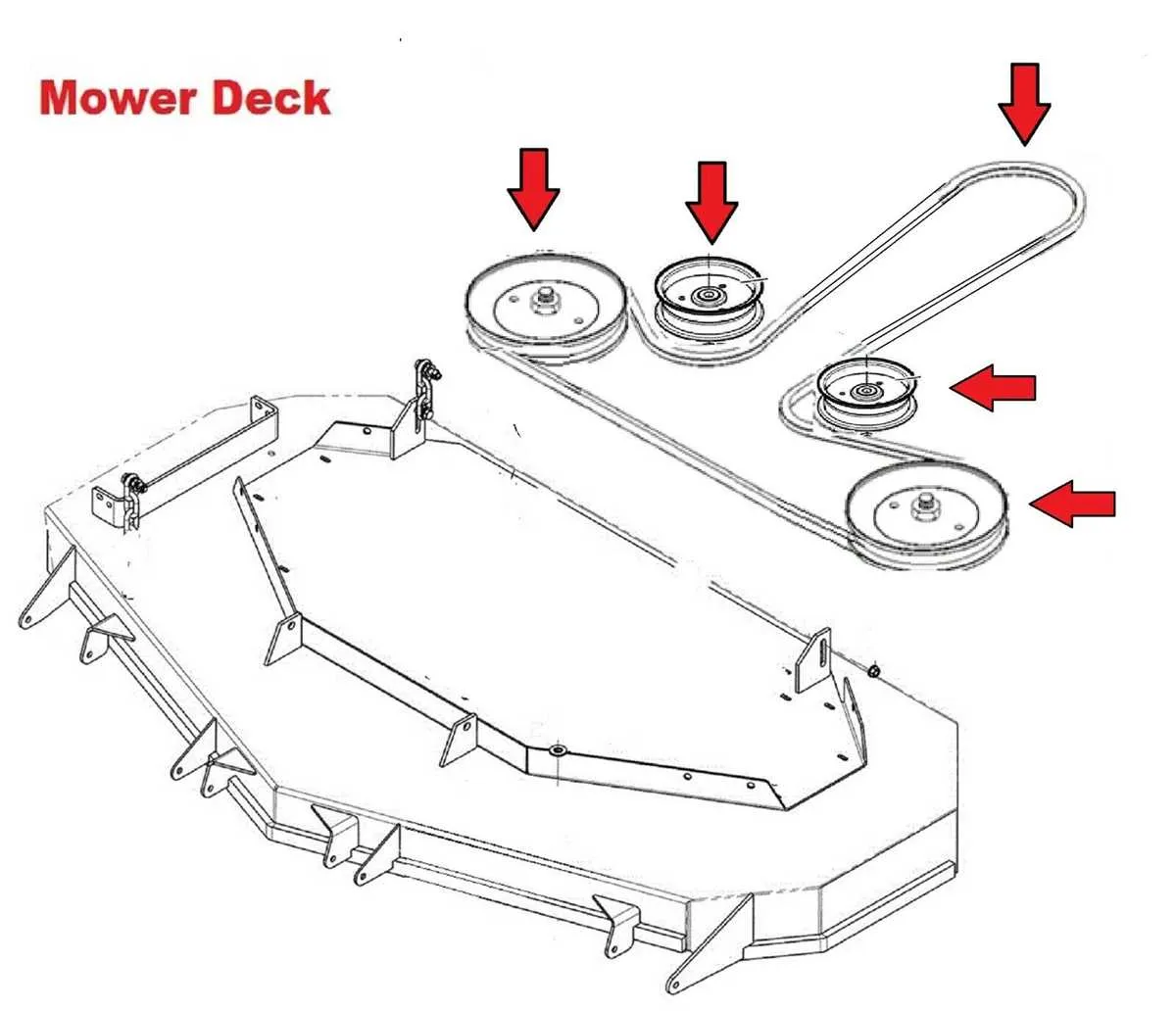 husqvarna yth2348 drive belt diagram