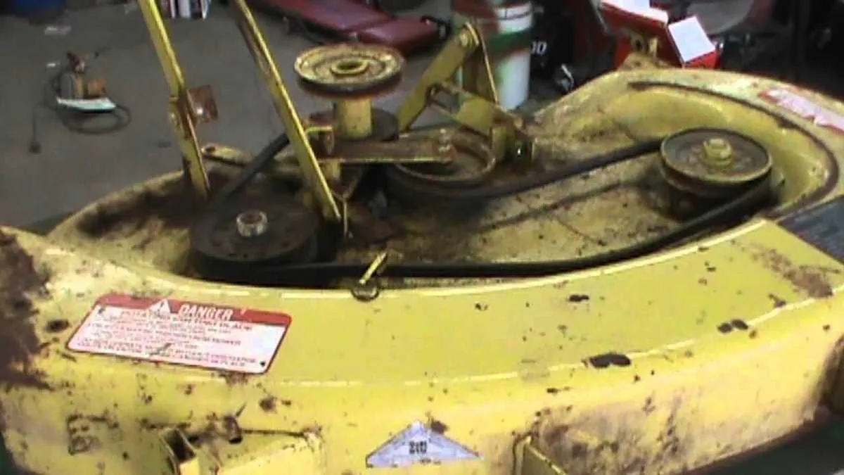 john deere 111 drive belt diagram