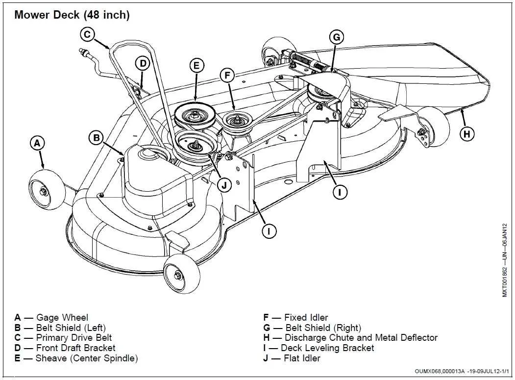 john deere 160 drive belt diagram