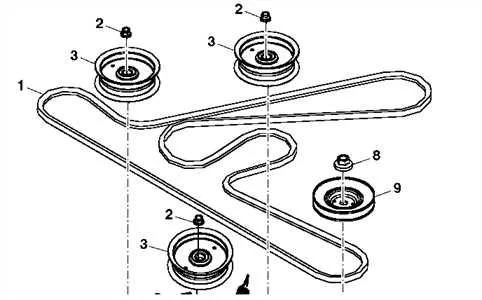 john deere 190c drive belt diagram