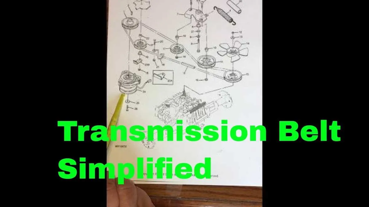 john deere 345 drive belt diagram