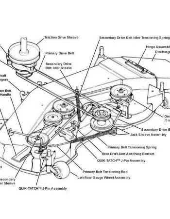 john deere 38 inch deck belt diagram