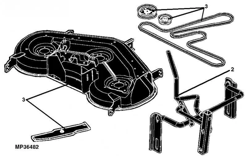 john deere belt diagram l120