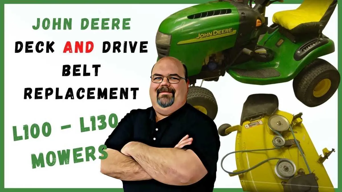 john deere l100 drive belt diagram