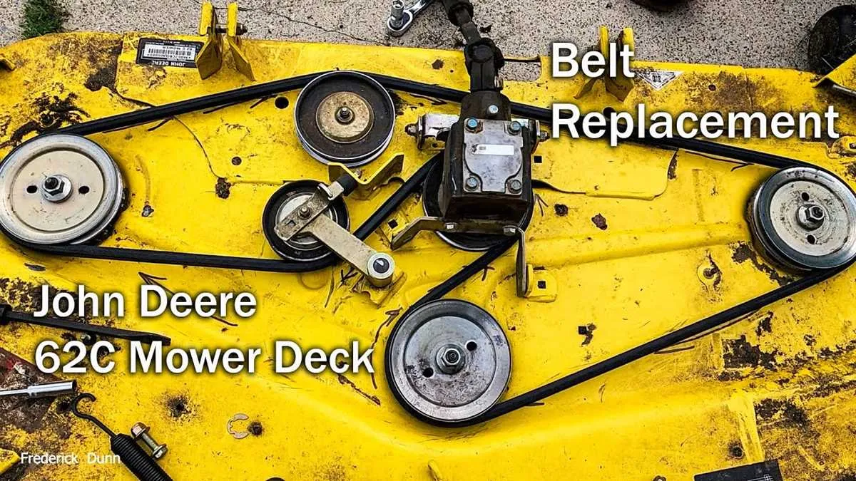john deere mower deck belt diagram