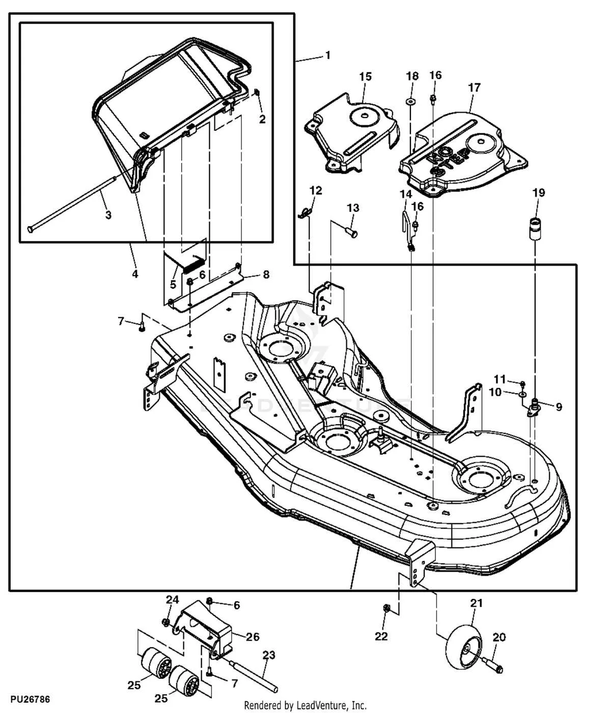john deere x340 54 inch deck belt diagram