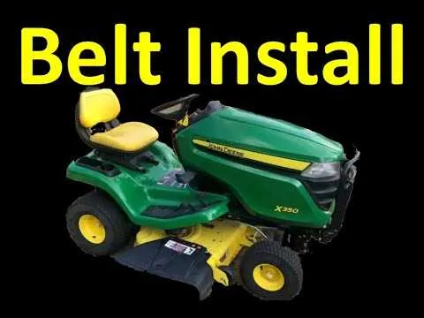john deere x380 drive belt diagram