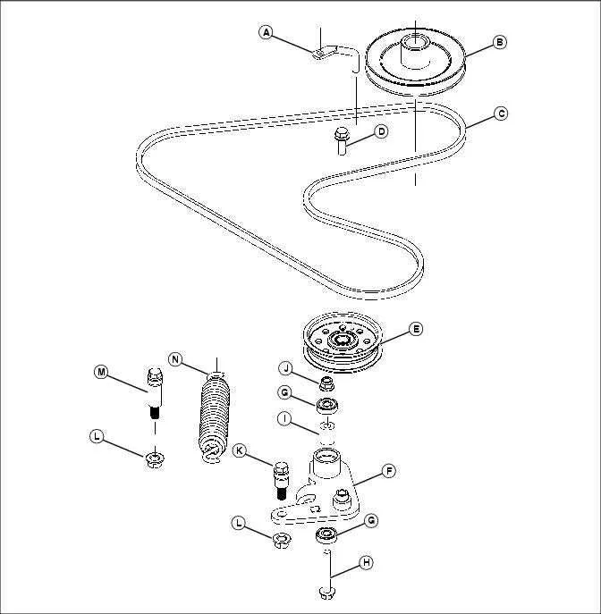 john deere ztrak belt diagram