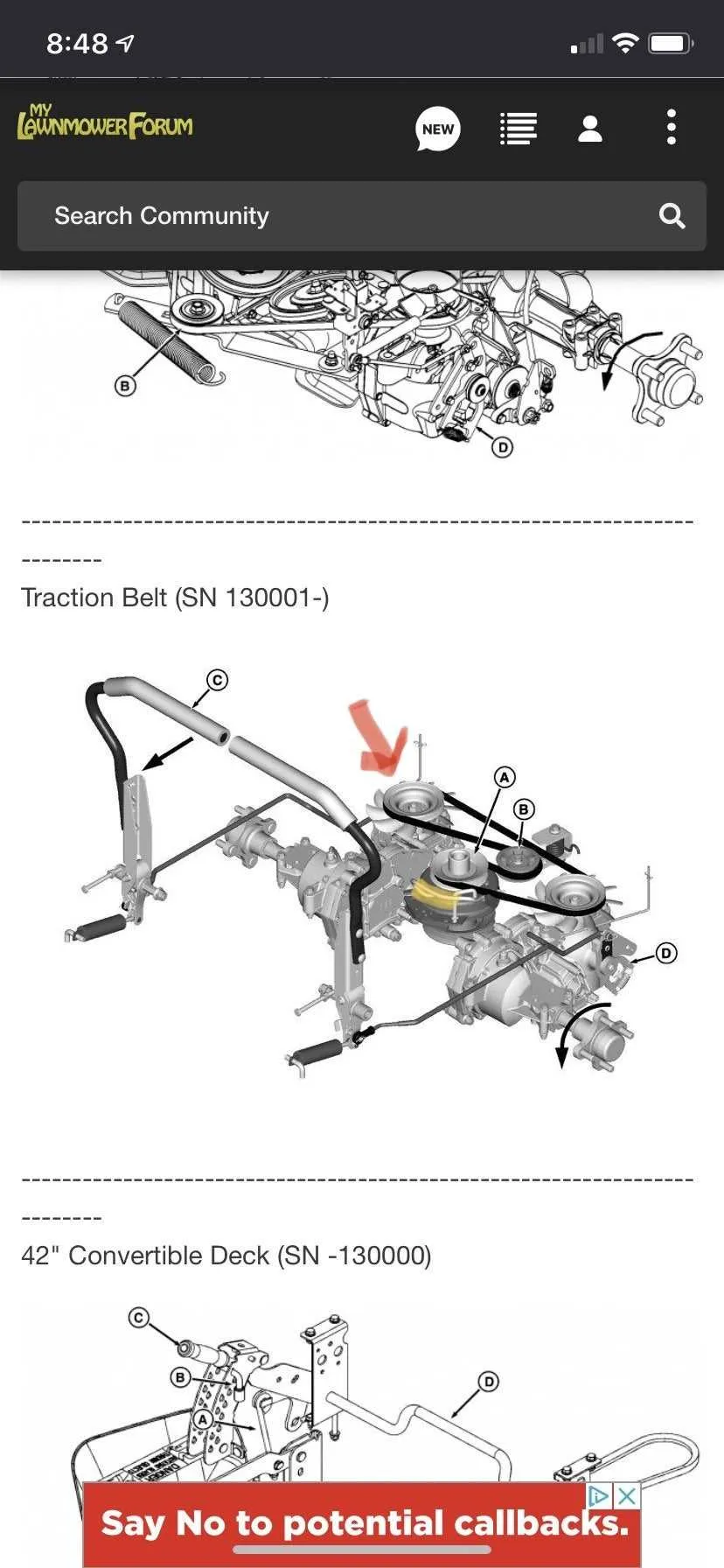 john deere ztrak drive belt diagram
